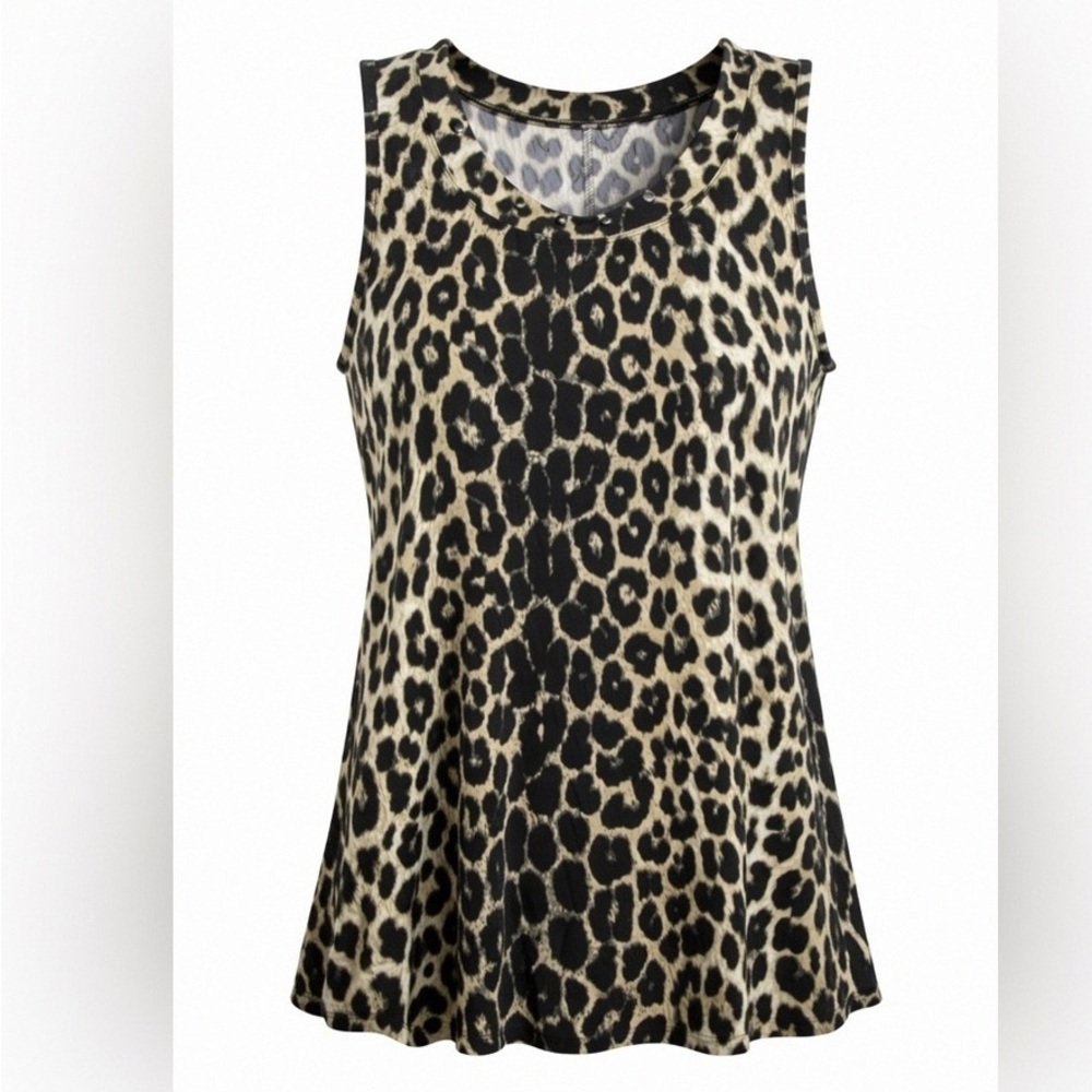 Chic Leopard Print Tank Top